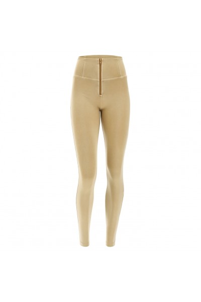 WR.UP®, VISOKI STRUK, SKINNY, BEŽ, 100% PRIRODNO OBOJENA CELULOZNA VLAKNA