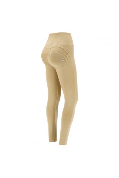 WR.UP®, VISOKI STRUK, SKINNY, BEŽ, 100% PRIRODNO OBOJENA CELULOZNA VLAKNA