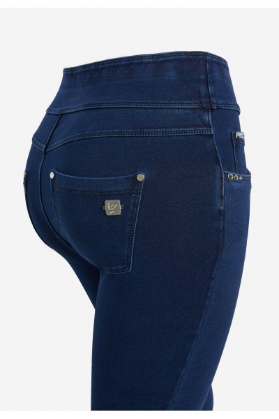 Hlače N.O.W.® s preklopivim pojasom od denim tkanine