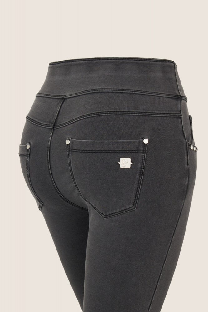 Hlače N.O.W.® s prepogljivim pasom iz denima, 