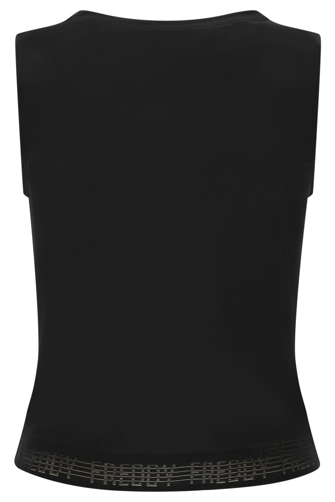 Majica s prepletanjem na sprednji strani in žakardnim trakom zadaj