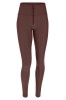 WR.UP® SKINNY HLAČE IZ EKOLOŠKEGA USNJA V VISOKEM PASU, RJAVE