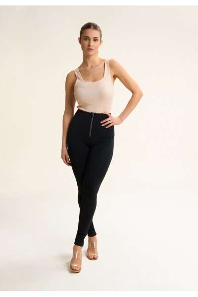 WR.UP jersey hlače visokog struka s ukrasom na bokovima