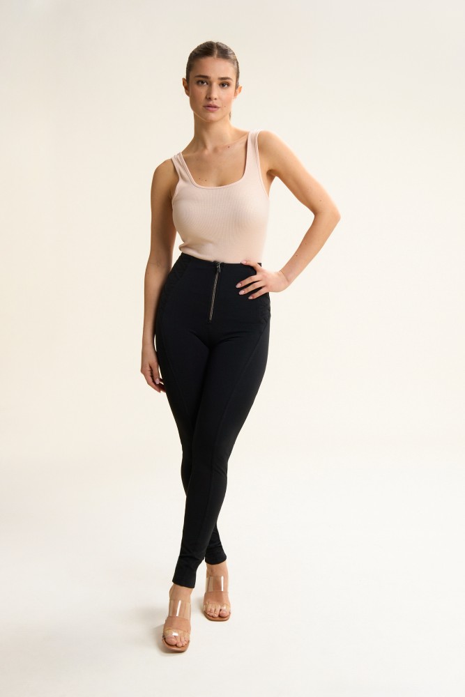 WR.UP jersey hlače visokog struka s ukrasom na bokovima