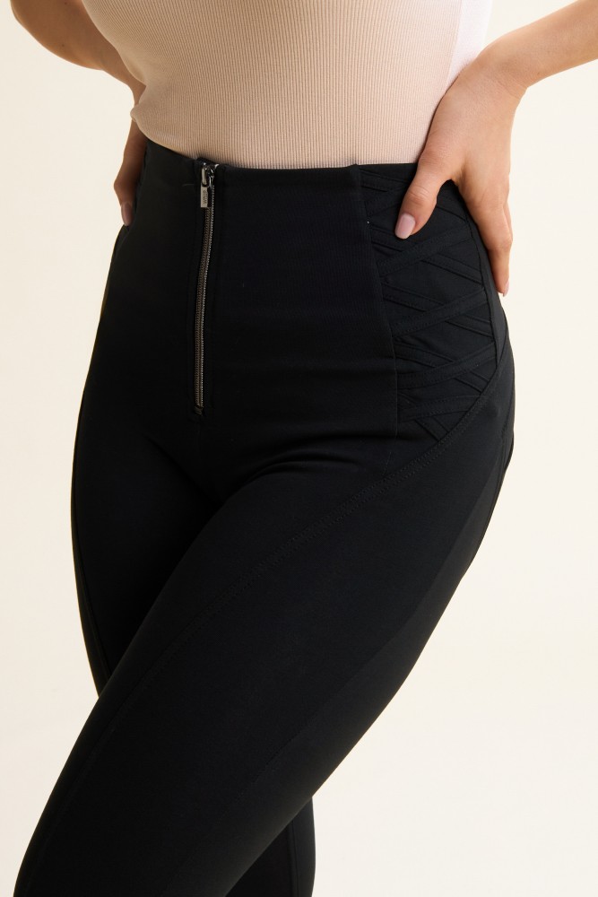 WR.UP jersey hlače visokog struka s ukrasom na bokovima