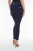 WR.UP® push-up hlače z nizkim pasom z temnim denim efektom
