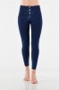 WR.UP® Push Up skinny hlače z visokim pasom in gumbi,7/8