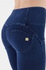 WR.UP® Push Up skinny hlače z visokim pasom in gumbi,7/8