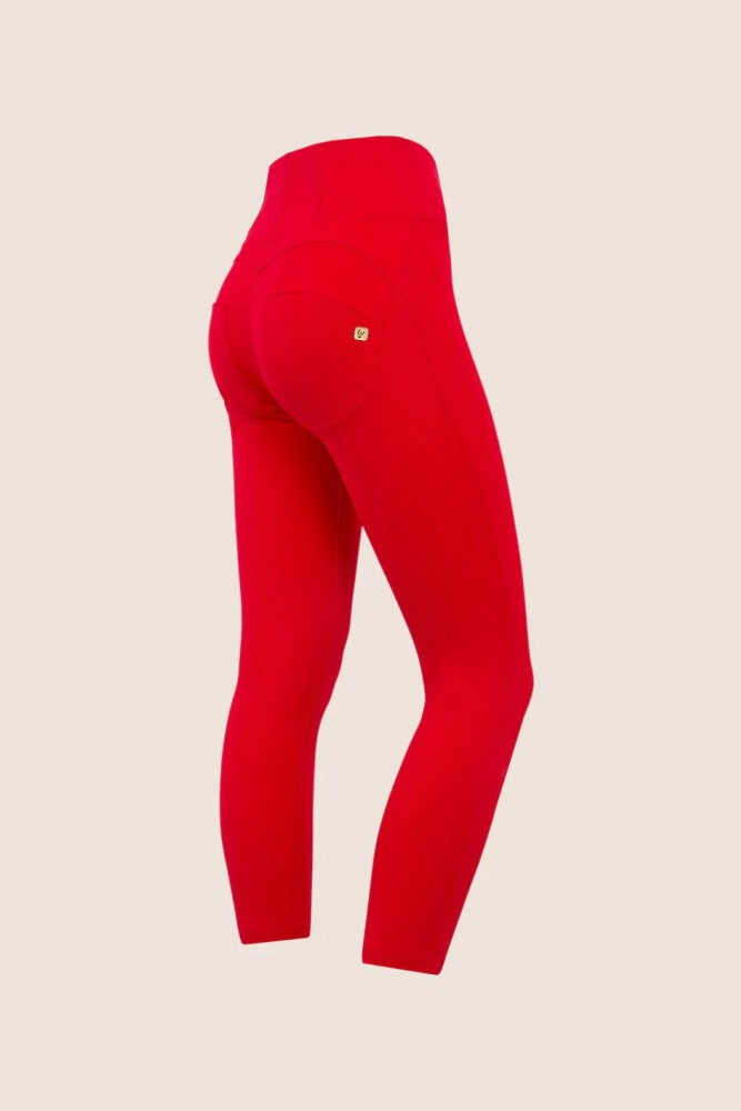 WR.UP® 7/8 skinny hlače push-up z visokim pasom iz organskega bombaža, SS26