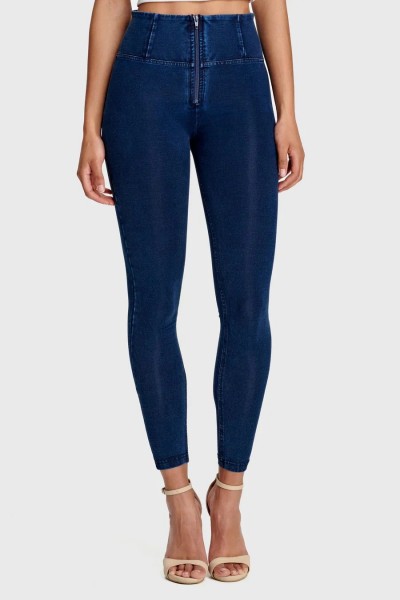 WR.UP® 7/8 superskinny push up jeggings visokog struka s patentnim zatvaračem