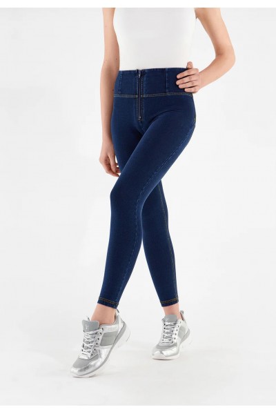 WR.UP® 7/8 superskinny hlače z visokim pasom in zadrgo,