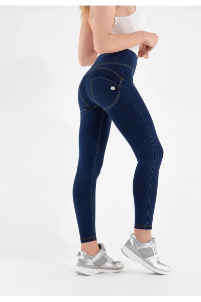 WR.UP® 7/8 superskinny hlače z visokim pasom in zadrgo,