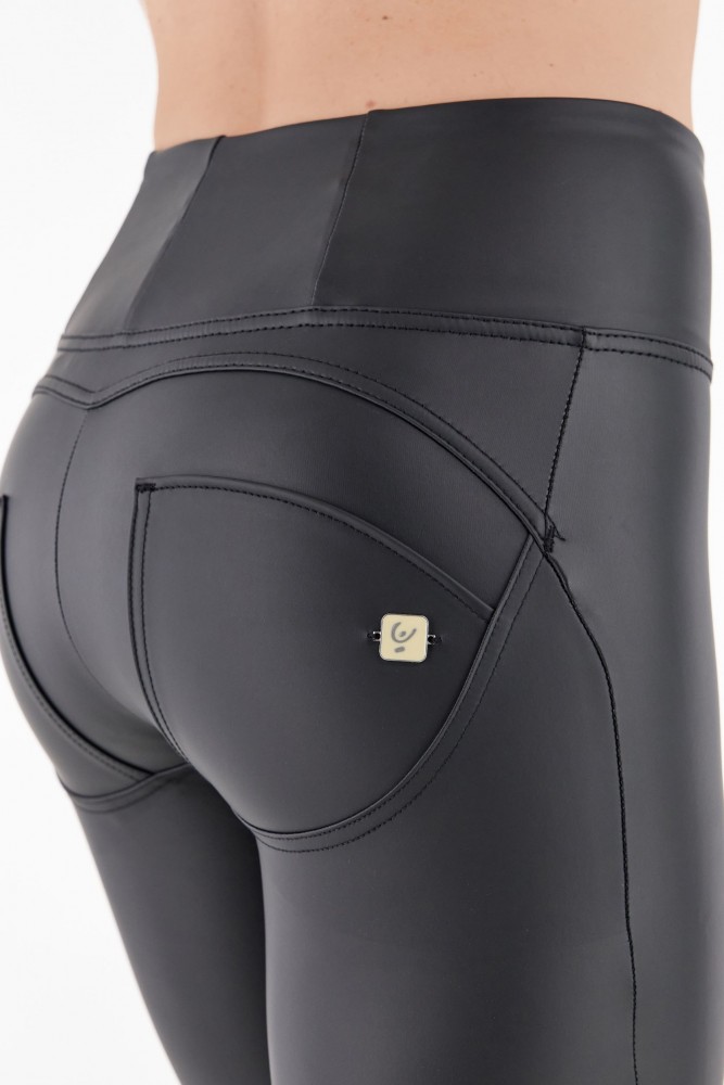 WR.UP® 7/8 SUPERSKINNY EKOLOŠKE KOŽNE HLAČE U VISOKEM POJASU, 