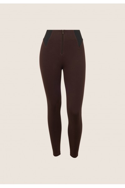 WR.UP® super skinny 7/8 hlače z visokim pasom in žakardnimi vložki