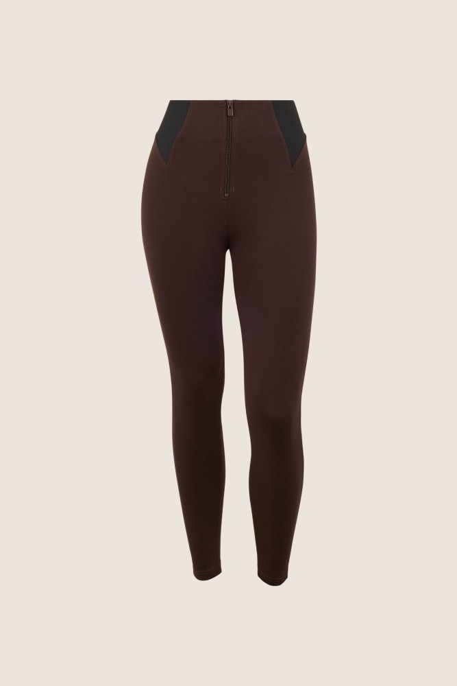 WR.UP® super skinny 7/8 hlače z visokim pasom in žakardnimi vložki