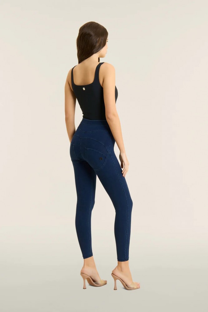 WR.UP® super skinny push-up hlače 7/8 dolžine z videzom jeansa