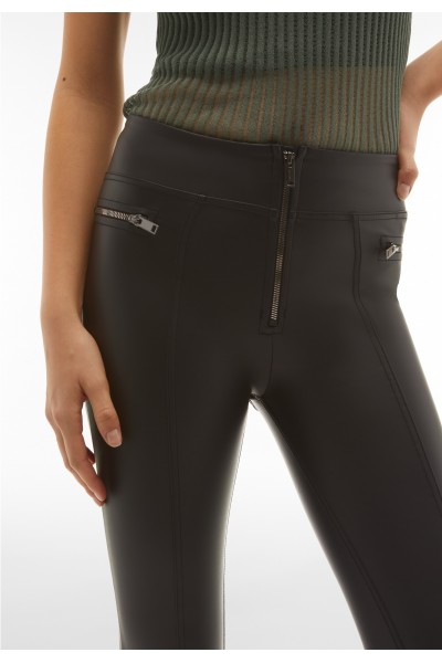 WR.UP® superskinny hlače s visokim strukom od teksturirane umjetne kože