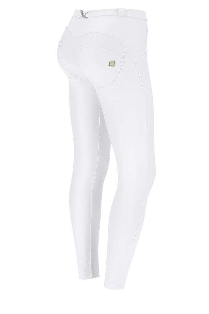 WR.UP® 7/8 SUPERSKINNY EKOLOŠKE KOŽNE HLAČE, BIJELE