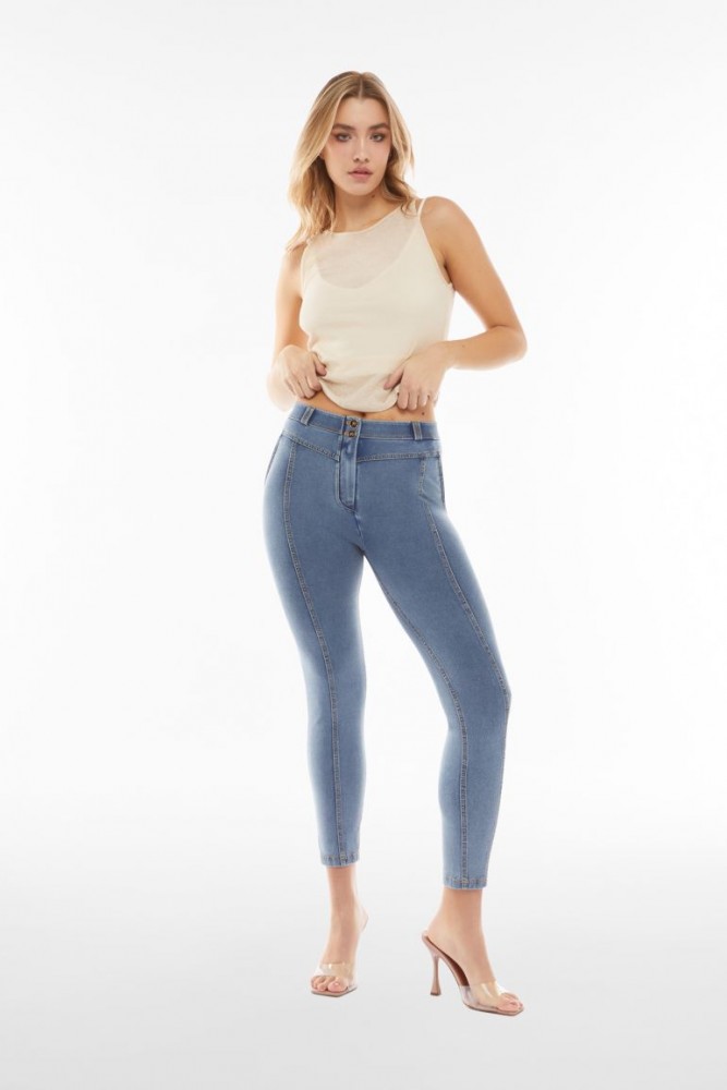 WR.UP® jeggings visokog struka s umetcima, središnji šav