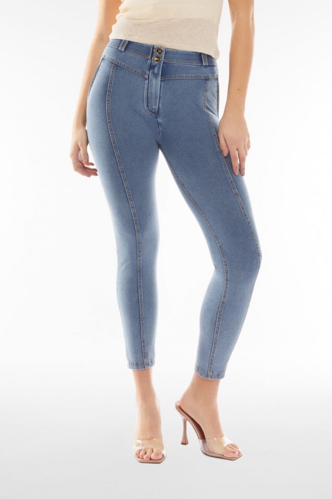WR.UP® jeggings visokog struka s umetcima, središnji šav