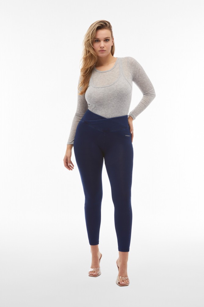 WR.UP® CORE hlače z visokim pasom iz džersija z jeans videzom